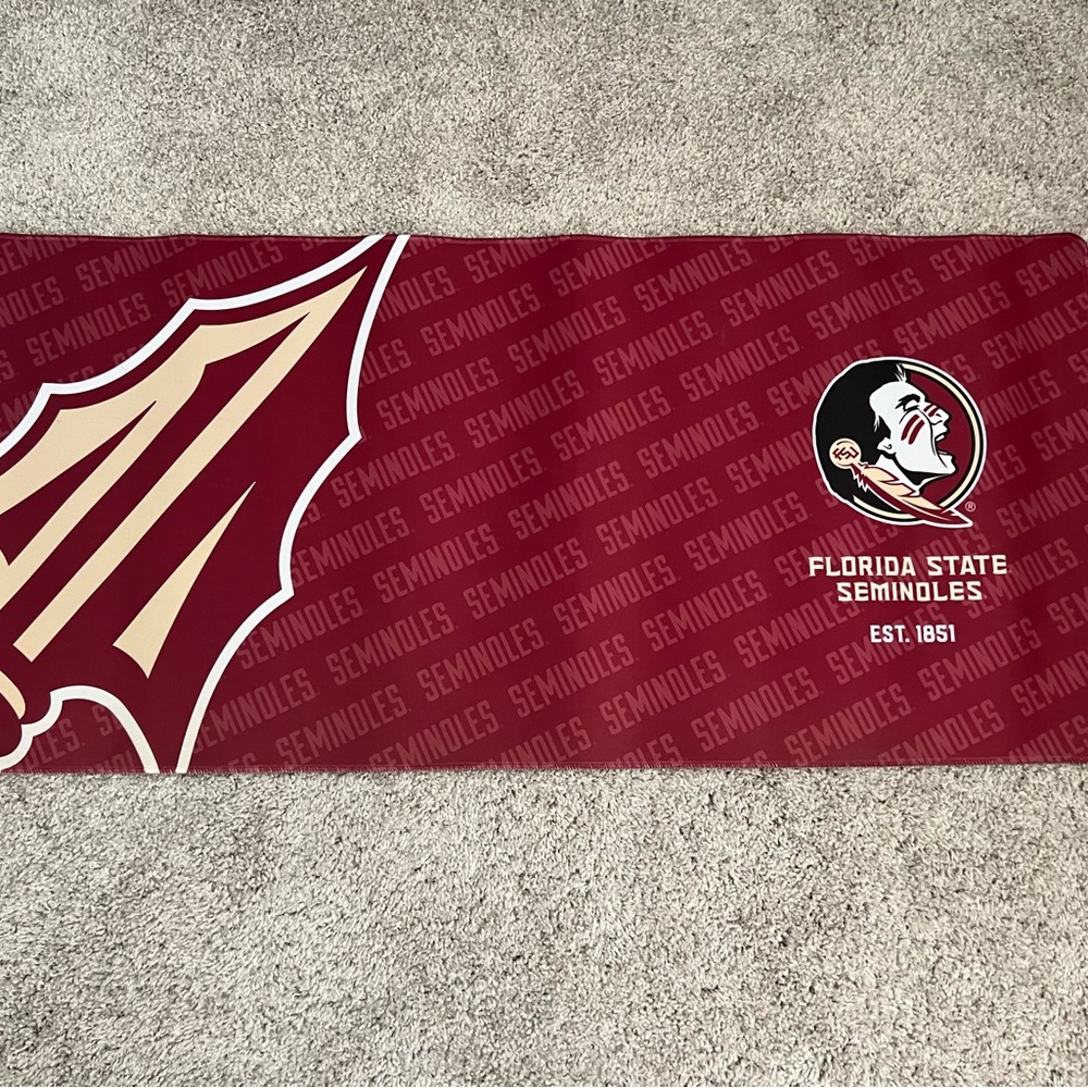 Florida State Seminoles Computer Desk Pad - Garnet and Gold